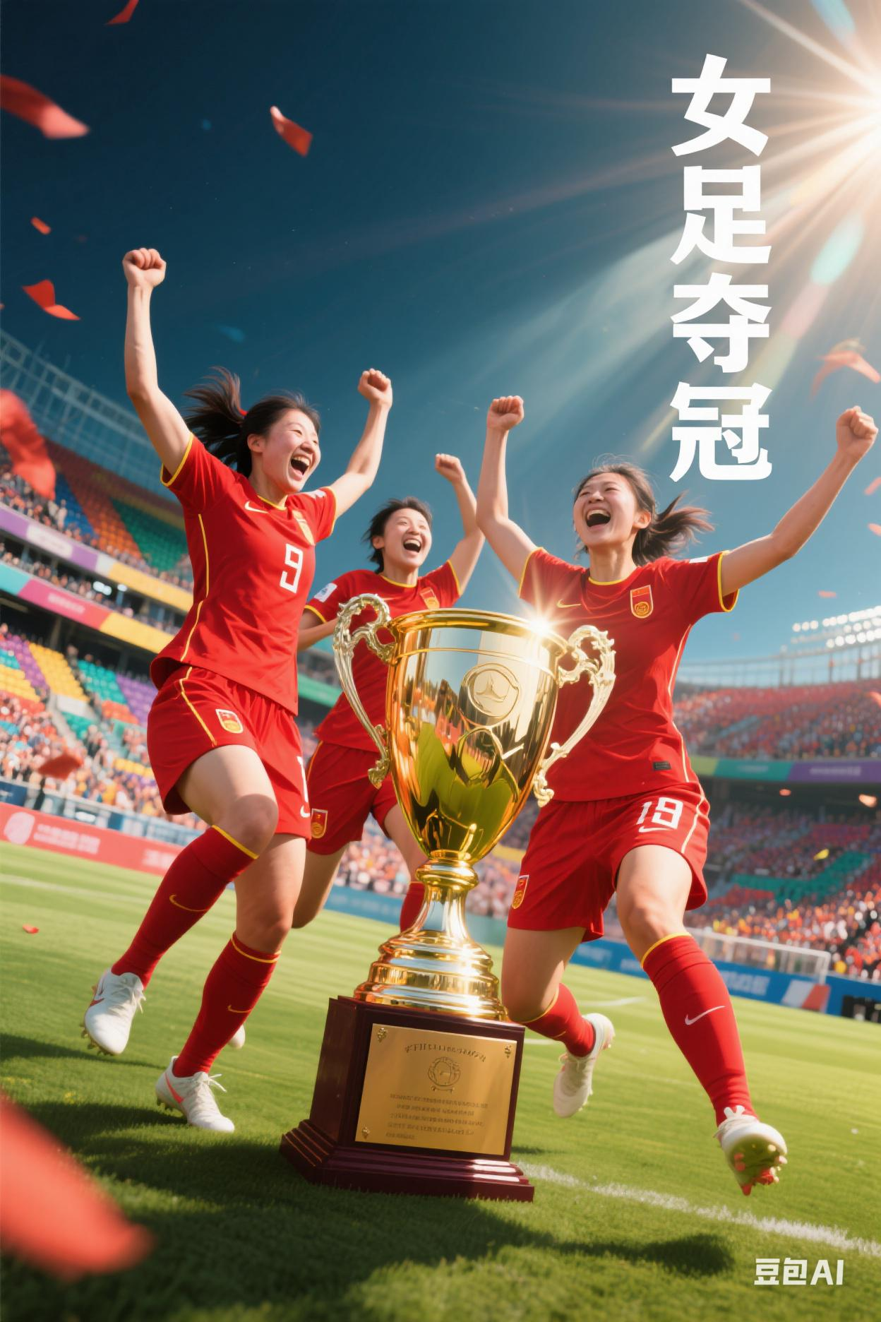 比赛收官，中国女足夺得冠军